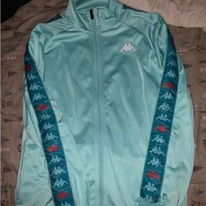 Kappa Track Jacket Cyan Blue/Red